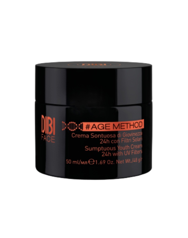 Dibi Age Method Crema Viso Sontuosa di Giovinezza 24H con Filtri Solari 50ml