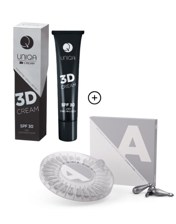 UNIQA Kit Viso Antirughe 3D Cream+Vitamina A