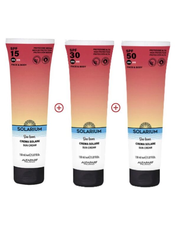 SOLARIUM Sea Lover Kit Convenienza Crema Solare 3xSPF 15/30/50