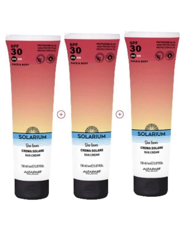 SOLARIUM Kit Convenienza 3xCrema Solare spf 30 150ml