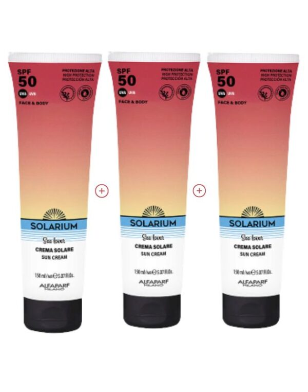 SOLARIUM Kit convenienza 3xCrema Solare spf 50