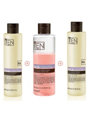 TEN SCIENCE Face Essentials Kit Convenienza Struccante Detersione Idratazione