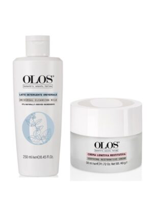 OLOS Crema Calmante Lenitiva + Latte Detergente Universale