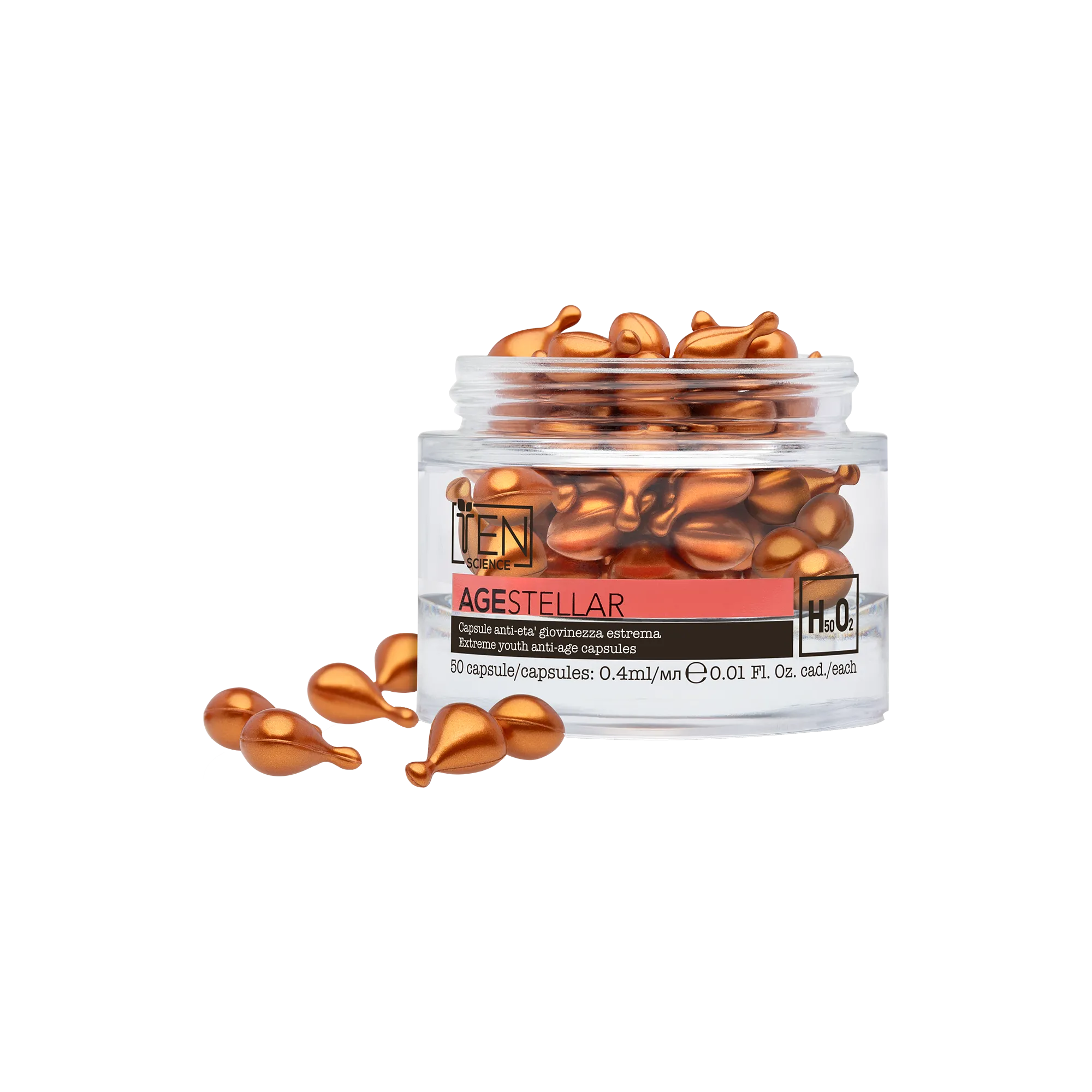 TEN SCIENCE Age Stellar Capsule Anti-Età Giovinezza Estrema 50cps